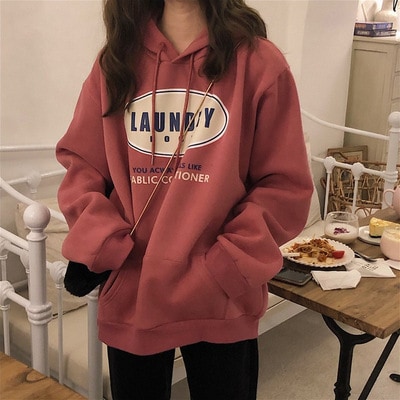 トップス デート パーカー フーディー 袖あり 長袖 春 秋 10代 20代 30代 レディース 個性的 S M L XL 2XL レッド こなれ感 ラフ ルーズ マニッシュ ゆったり 6,698円