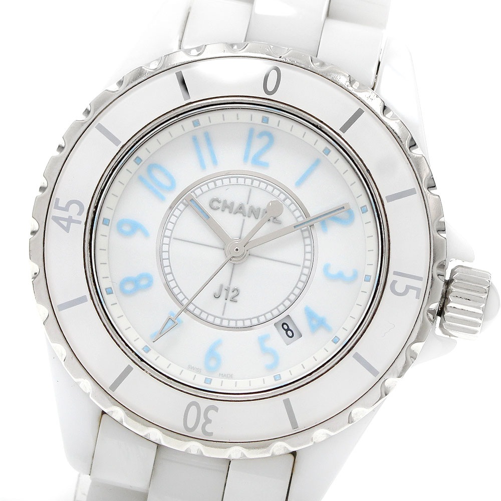 シャネル CHANEL H3826 J12 ブルーライト 限定2000本 クォーツ レディース _957573【中古】