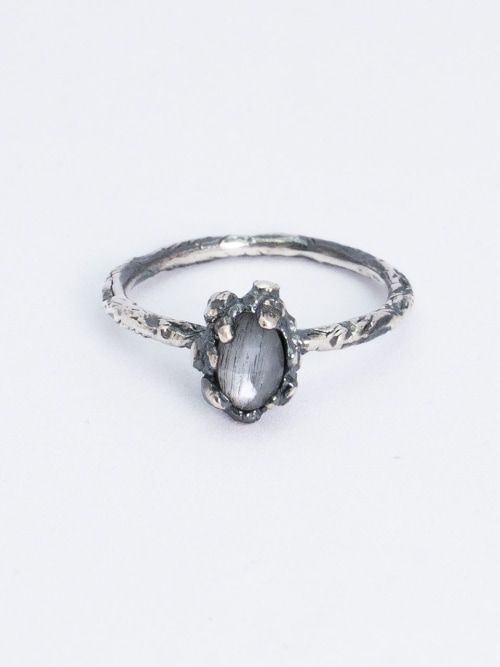 【HARANG】 HR 120R_Antique Gemstone Ring (グレー) 正規品