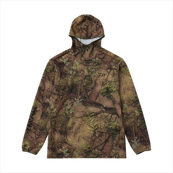 ダイワ ウェア DE-9225 ストレッチシャツフーディー リアルレイク L