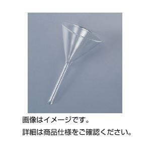 （まとめ）ガラス製ロート 75mm(×10セット)