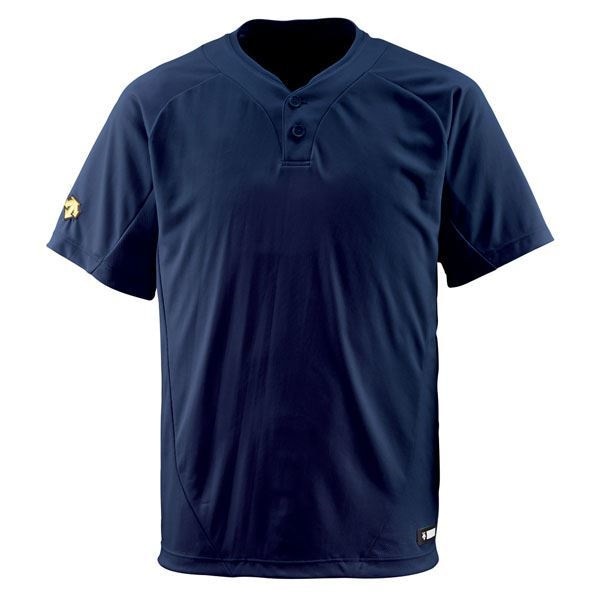 デサント(DESCENTE) ベースボールシャツ(2ボタン) (野球) DB201 Dネイビー M