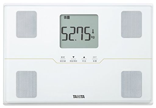 タニタ 体重計 体組成計 50g ホワイト BC-315 WH【体脂肪率/内臓脂肪レベル/筋肉量/基礎代謝量/体内年齢/推定骨量/BMI/立掛け収納OK/乗るピタ】