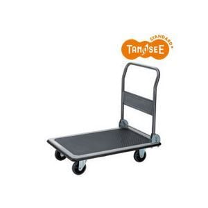 TANOSEE スチール台車（折りたたみ式） 300kg荷重 黒 1台