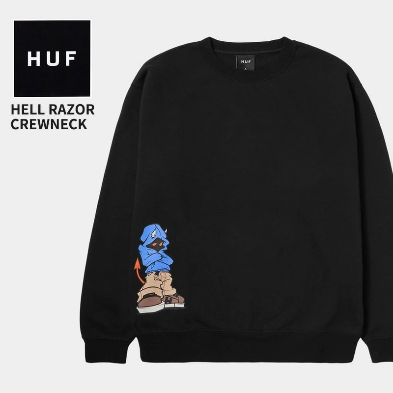 ハフ HUF HELL RAZOR CREWNECK トップス クルーネック スウェット メンズ 11,088円