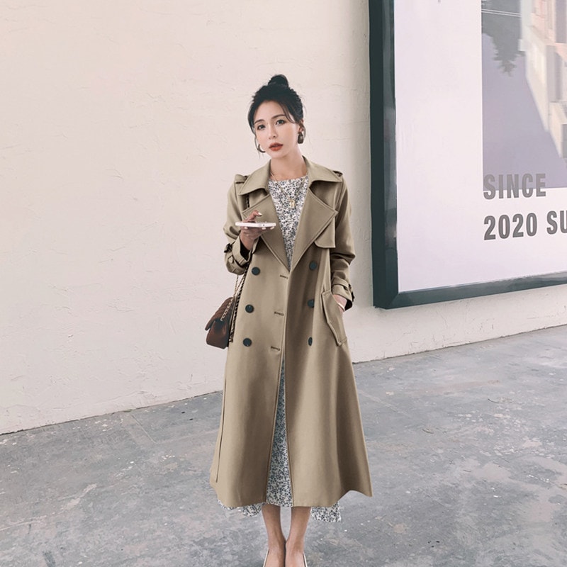 スプリングコート トレンチコート レディース ロングコート 春 秋 春服 秋服 アウター ジャケット 羽織 秋 アウター 袖ベルト 大きいサイズ カジュアル 大人 体型カバー 長袖 30代 40代 5