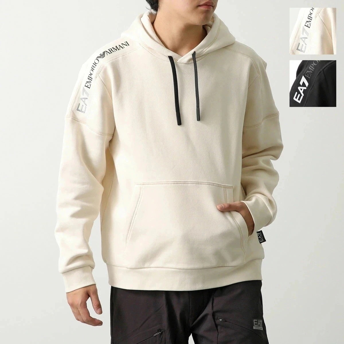 EA7 EMPORIO ARMANI エアセッテ エンポリオアルマーニ パーカー 6DPM18 PJVTZ メンズ プルオーバー スウェット フーディ 裏起毛