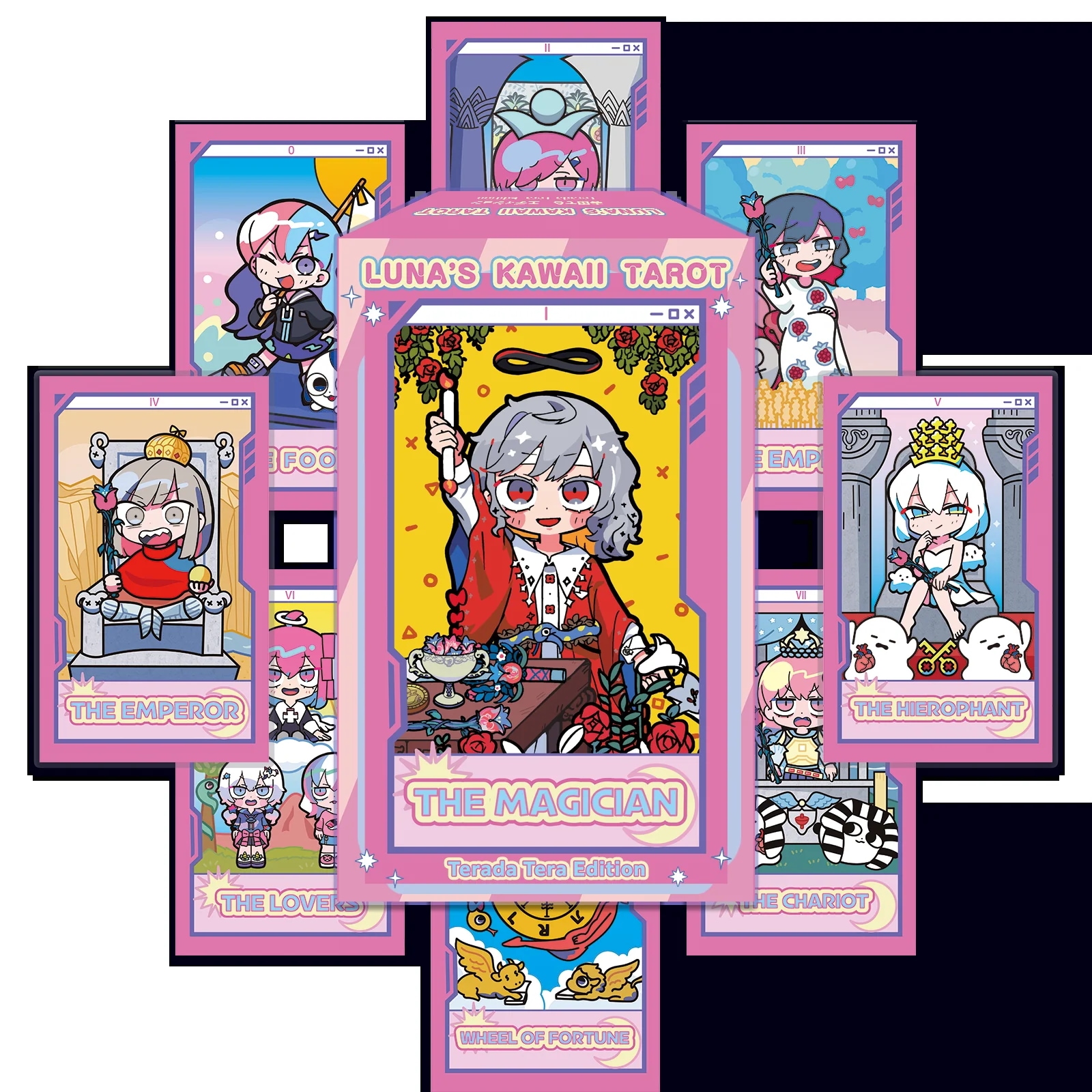 LUNA s Kawaii TAROT Terada Tera Edition ルナズ かわいい タロット 寺田てら エディション 日本語解説書付き 初心者向け