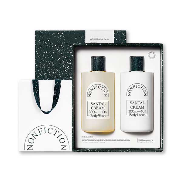 【公式正規品】 NONFICTION ボディケアセット (ボディウォッシュ 300ml & ボディローション 300ml) / 公式ボックス・ショッパー付 / 紙袋贈呈