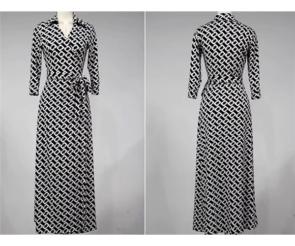 レディース ワンピース プルオーバー ドレス ロング マキシ 5分袖 Vネック タイト スリム 細身 Aライン ウエストマーク スリット ハイウエスト 大人可愛い きれいめ 上品 おしゃれ かっこいい