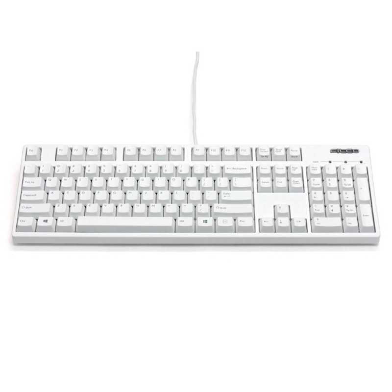 FILCO　キーボード 茶軸 Majestouch 2 HAKUA ［有線 /PS/2・USB］ マットホワイト　FKBN104M/EMW2