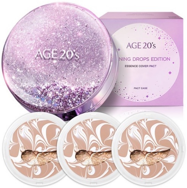 シャイニングドロップ ファクト エディション ケース*1ea + 詰め替え12.5g*3ea, 21号(ホワイトラテ) 1セット