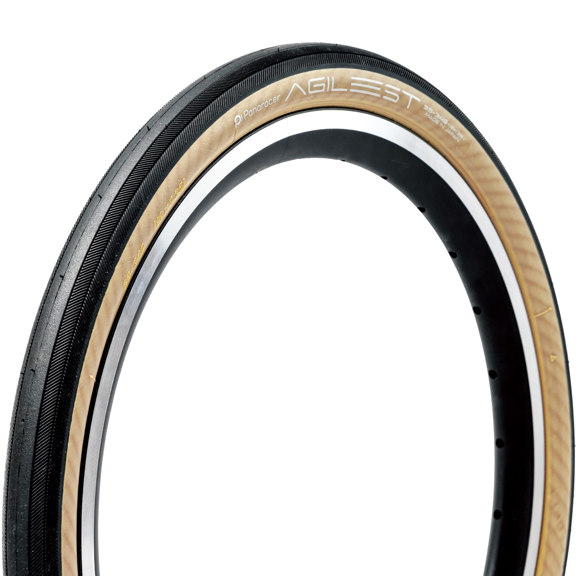 パナレーサー(Panaracer) アジリスト 16×1.35 クリンチャー 黒/アンバー F16135-AG-AX ブロンプトン向け