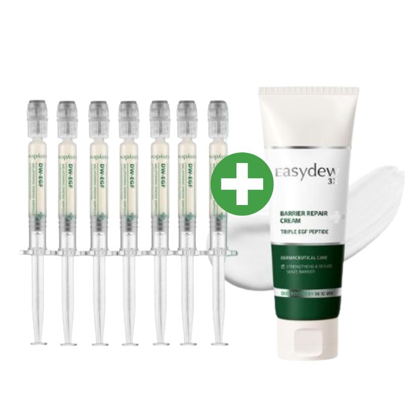 [大熊製薬] イージーデュ DW-EGF メラトーニング ワンデーアンプル(1mlx7ea)+リペア クレンザー 150ml
