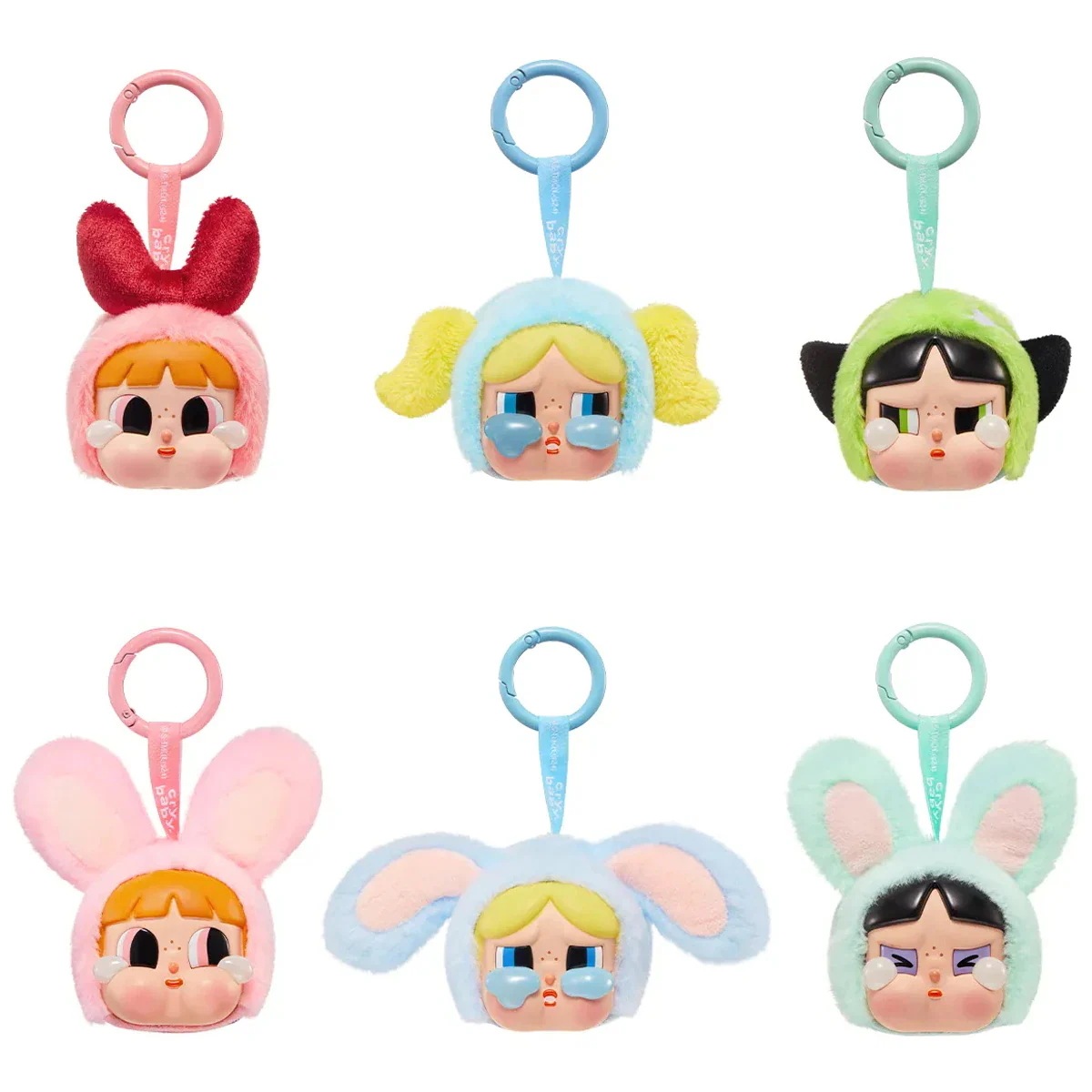 公式正規品 POP MART CRYBABY × パワーパフ ガールズ シリーズ ぬいぐるみブラインドボックス ガチャポン