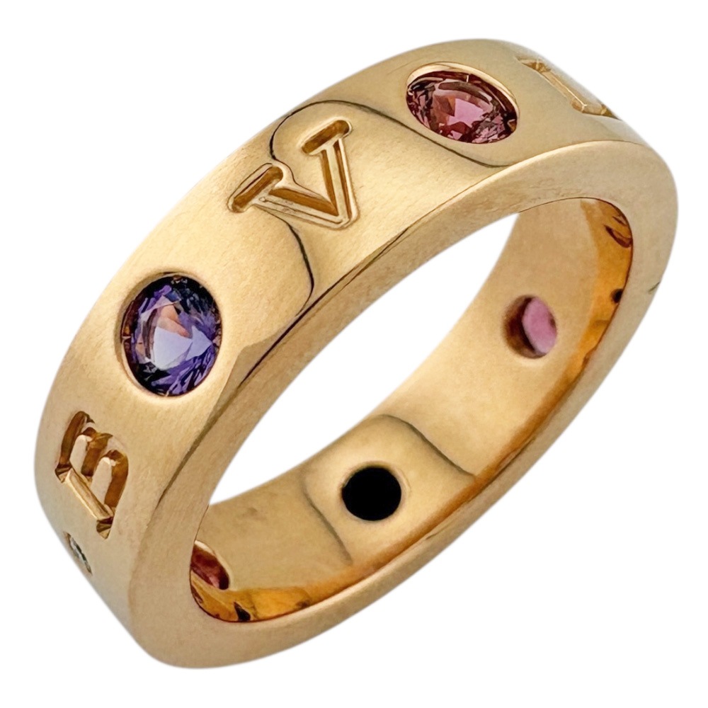 ブルガリ ローマンソルベ リング 指輪 9.5号 18金 K18ピンクゴールド アメジスト BVLGARI 中古 美品