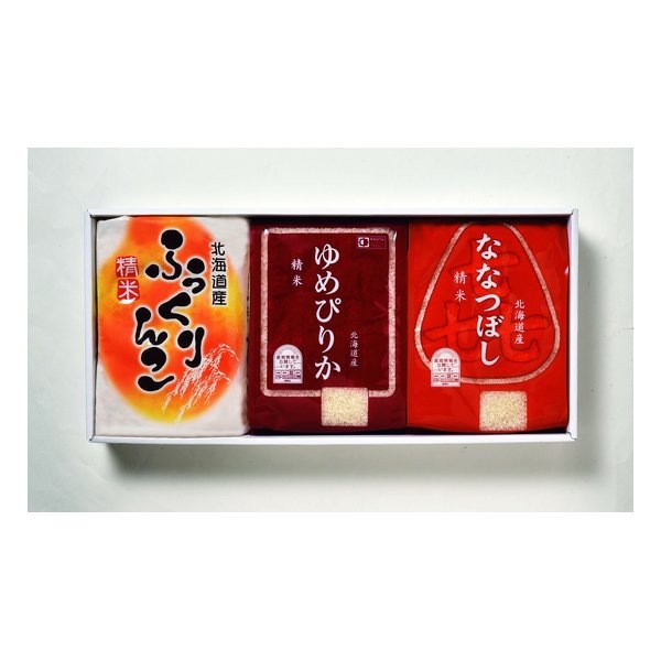 味彩 北海道米ギフト 3種セット/各2kg ZOA010475228
