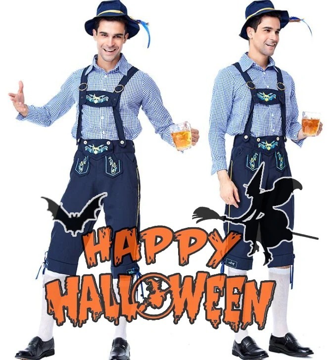 M～XXL Men s ビール祭り ハロウィン 衣装 農場 男性用 メンズ用 ハロウィーン 王様ハロウィン衣装 コスプレ 牧場 コスチューム今日は30パーセント