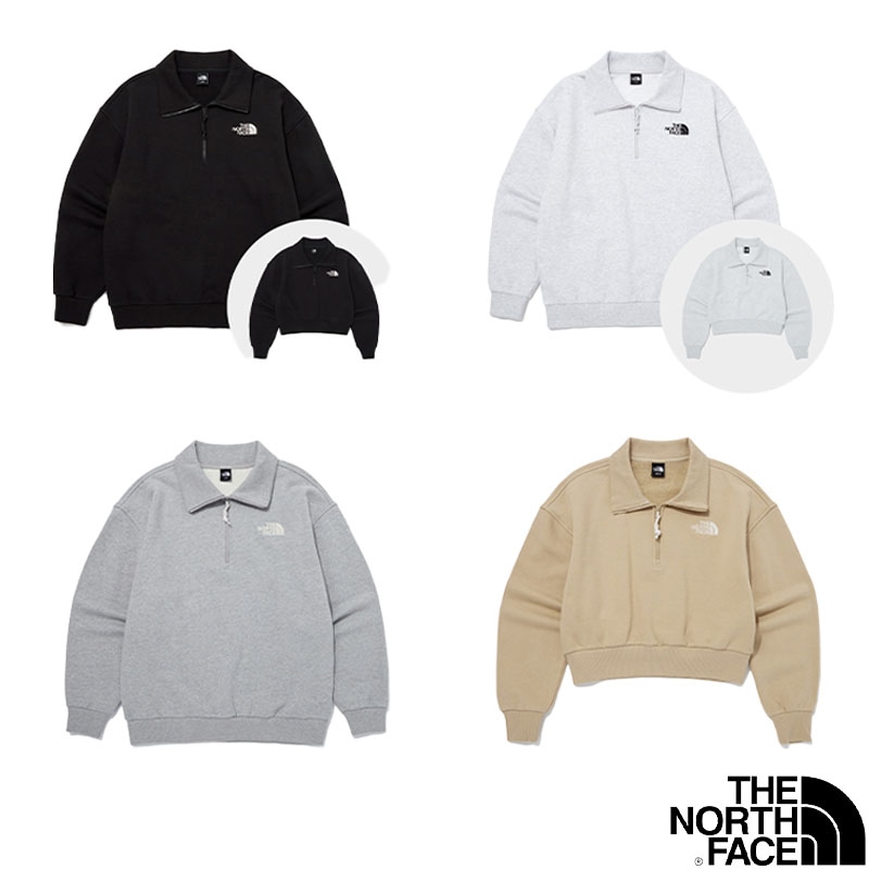TNF 関税なし 男女兼用 ESSENTIAL HALF ZIP SWEATSHIRTS エッセンシャルハーフジップアップスウェットシャツ