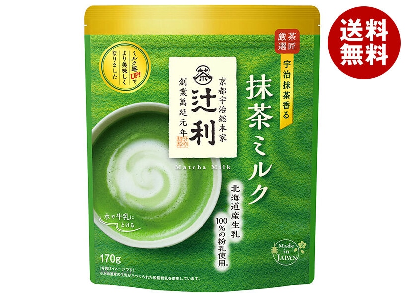 片岡物産 辻利 抹茶ミルク 170g×12袋入×(2ケース) 13,007円