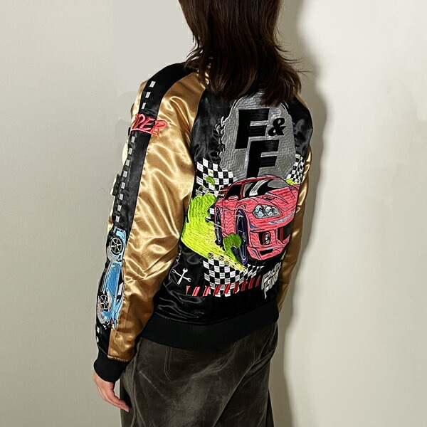 ワイルドスピード スカジャン スピードレースカー L ジャンパー ブルゾン 上着_1382-47550077