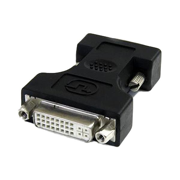 （まとめ） StarTech.com DVI-VGA変換コネクタ DVI-I（29ピン）メス-D-Sub（15ピン）オス ブラックDVIVGAFMBK 1個 (×5セット)