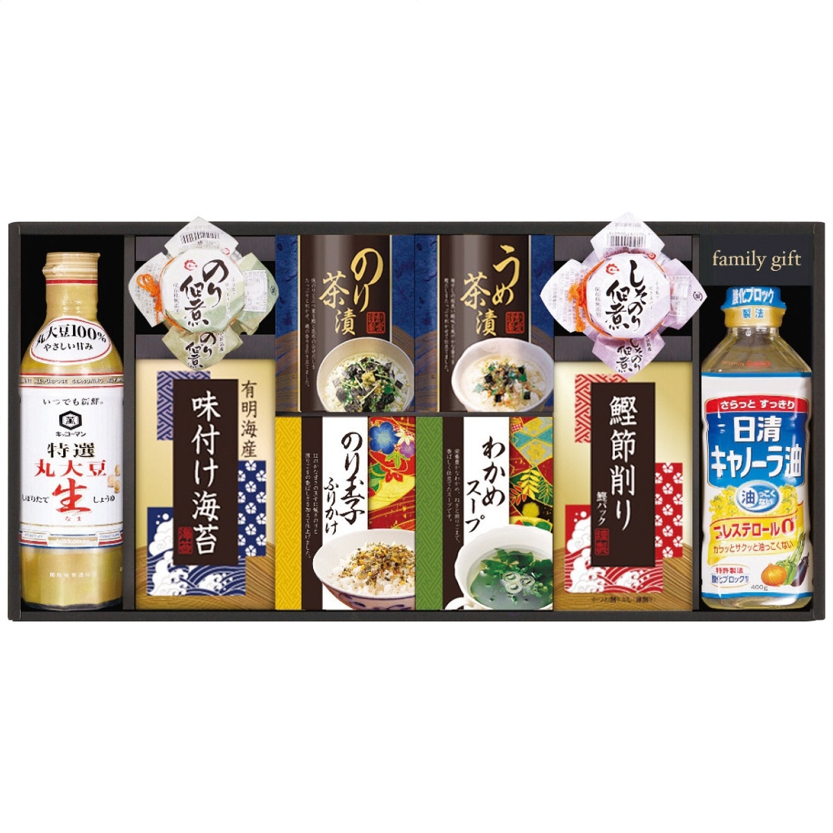 キッコーマン生しょうゆ＆和食詰合せ NBL-50S 2843-055 ギフトセット お茶漬け 調味料 詰め合わせ ギフト 詰め合わせ のし無料 ラッピング無料 内祝い 出産内祝い A31