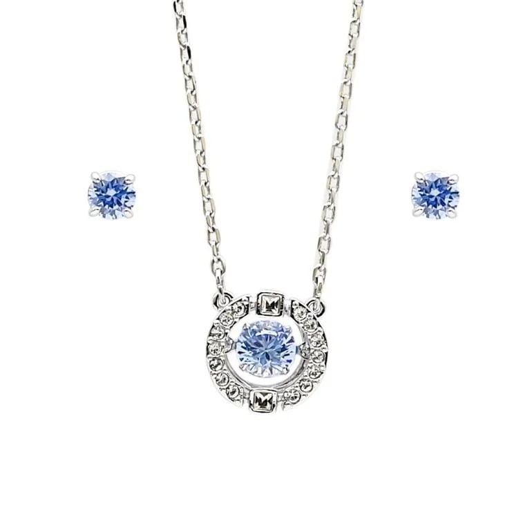 ネックレス ペンダント レディース ピアス セット SPARKLING DANCE シルバー ブルー 5480485 ジュエリー アクセサリー 女性
