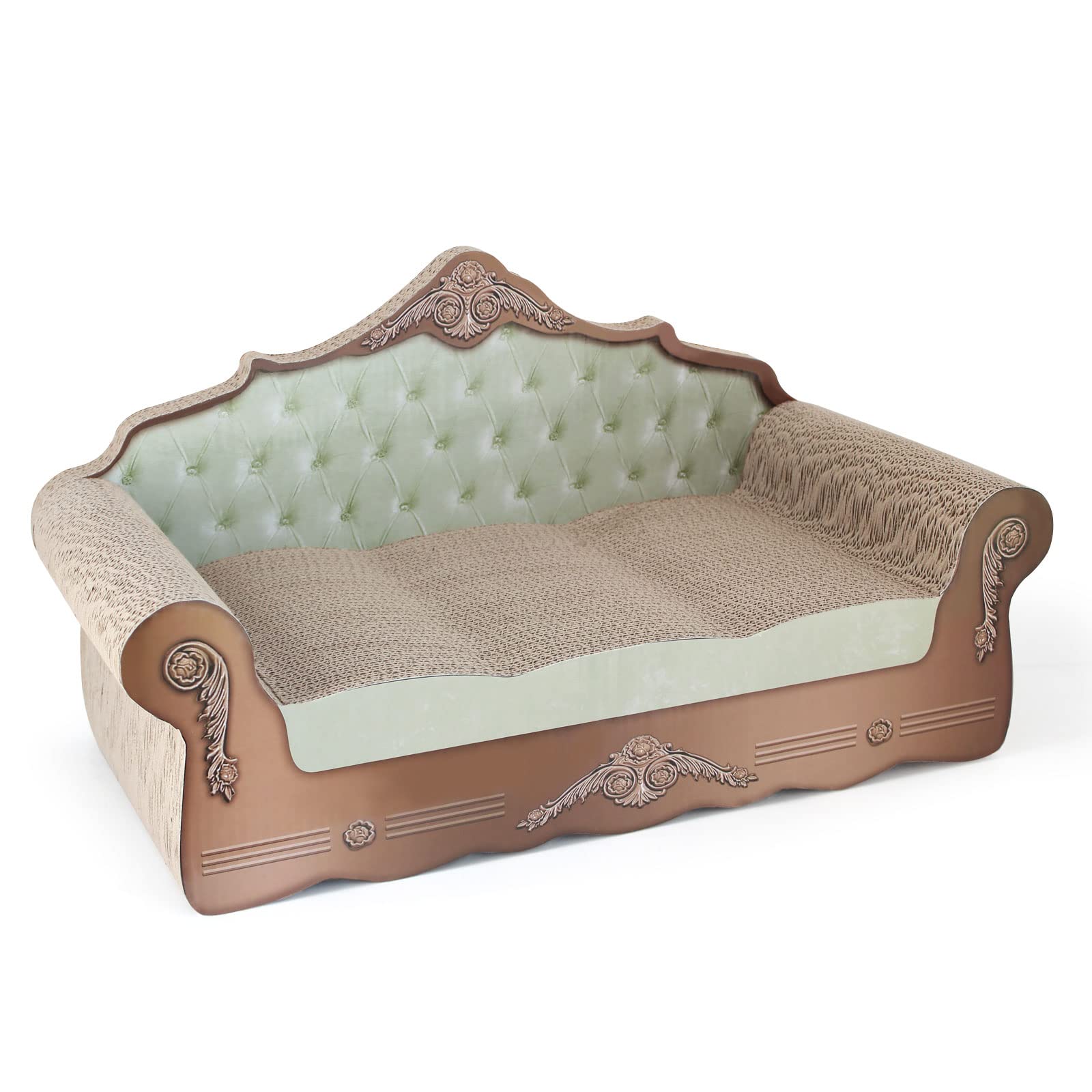 SONGWAY 猫 ダンボール 爪とぎ 猫つめとぎ ねこのおもちゃ ねこのつめとぎ つめとぎソファ型 ダンボールソファ 猫 ダンボール 爪研ぎ ペット 爪とぎ ベッド ソファ 人気 青い