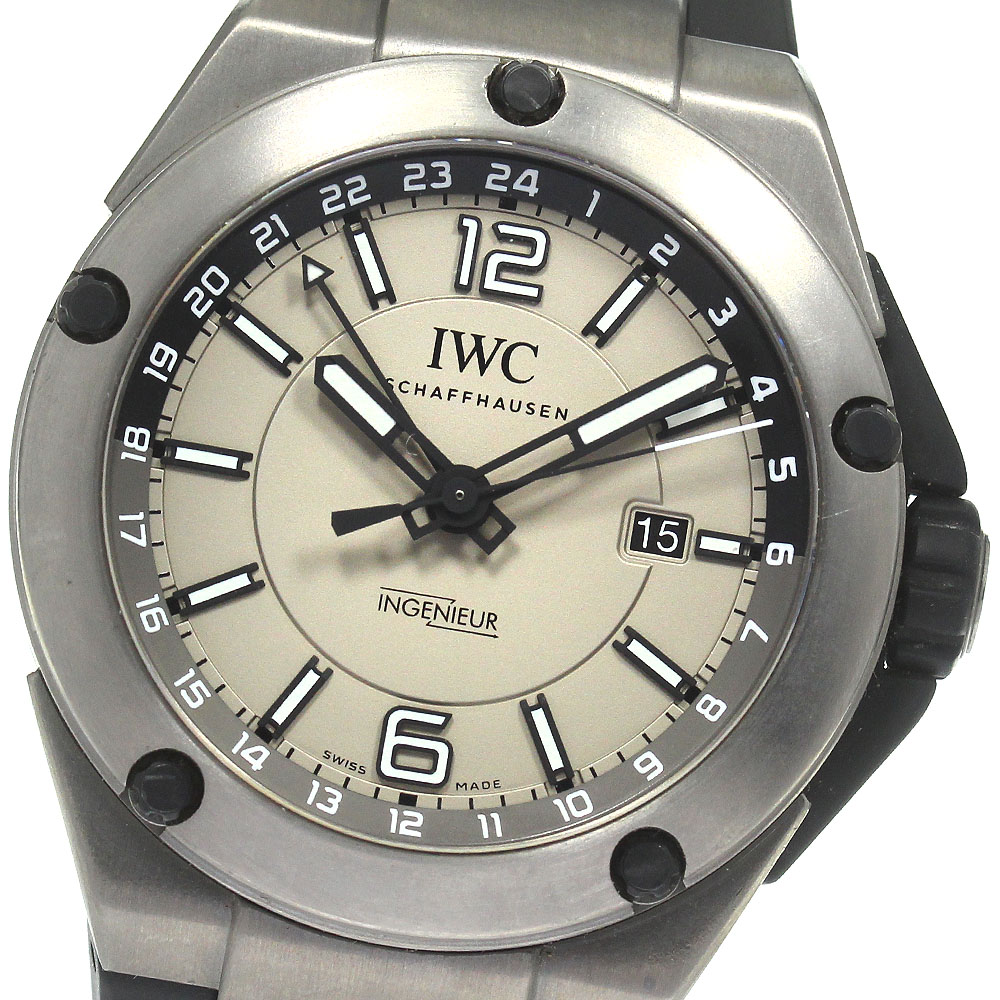 IWC IWC SCHAFFHAUSEN IW326403 インヂュニア デュアルタイム デイト 自動巻き メンズ _821088【中古】