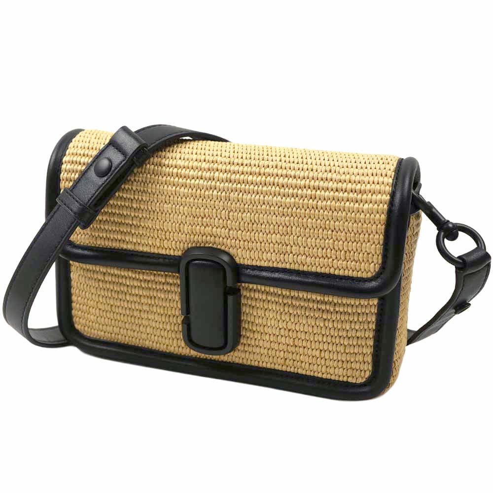 マークジェイコブス ショルダーバッグ かごバッグ レディース 肩掛け ナチュラル ウーブン ロゴ 鞄 MARC JACOBS THE SHOULDER BAG 2P3HSH012H02 255 NAT