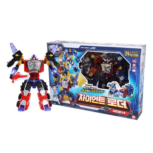 [ハローカーボット]ジャイアントローダー オールスター 3in1 フェイザー ソニック品 ローダー キャリージェット キャリーカー 合体 変身 ロボット 韓国 おもちゃ