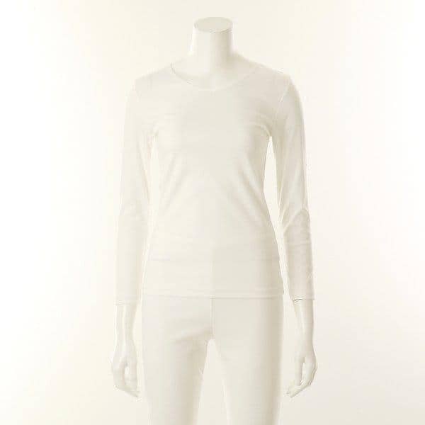 25AW 100% スーピマ60番手 9分丈トップス 女性用インナー(VLG5064C)