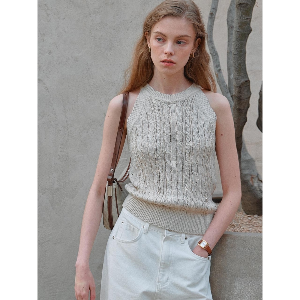 ルーヴル ホルターネック ニットトップ SK3MP233 91