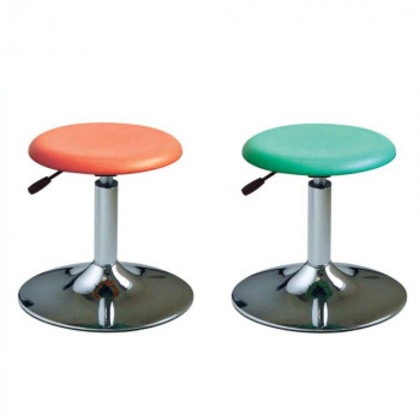 ルネセイコウ 昇降スツール コーンブロースツール 日本製 完成品 CNP-3750 グリーン・クロームメッキ