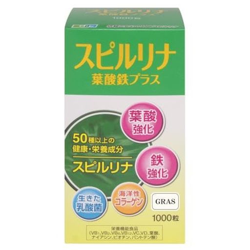 DIC スピルリナ 葉酸 鉄プラス 1000錠 6,513円