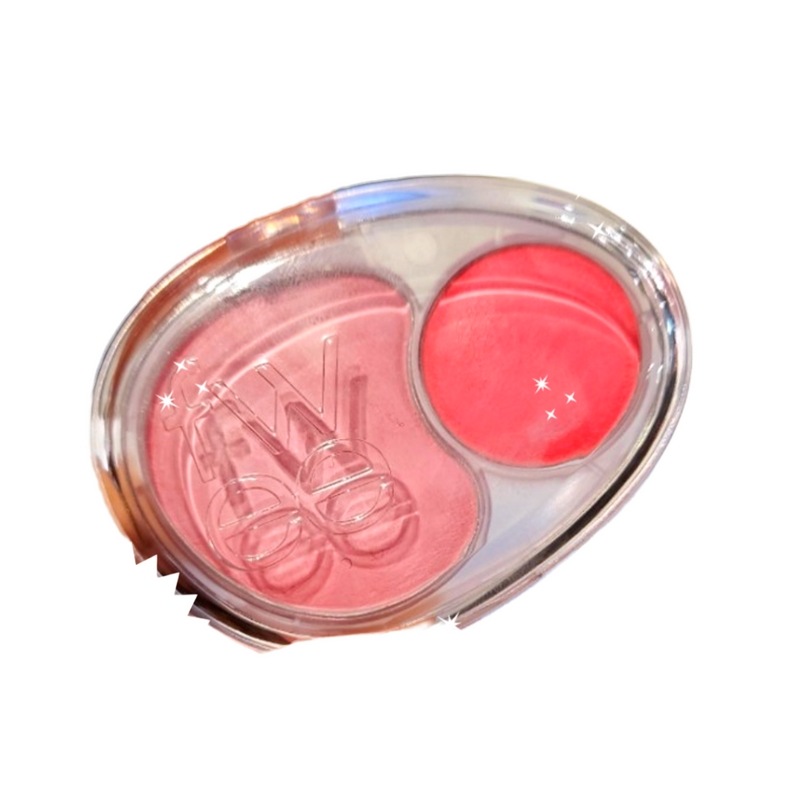 [人気新賞]デュアル構成=私にぴったりのベイカラー+さをプラスさせるポイントカラーメローデュアルブラッシャーCR01ジューシースマイル…