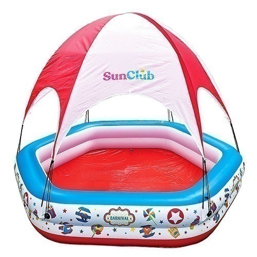 サーカステントプール 大型ガーデンプール・大型空気栓 約223×208×38cm