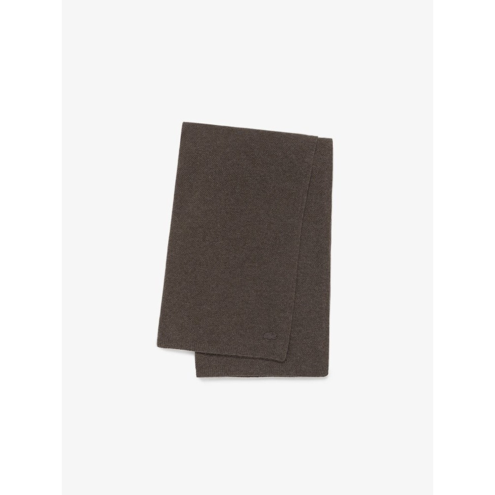 ラコステシェアードキャッシュブレンドソリッドマフラー RE003E-54N SHI Q2NRE003E-54NSHI