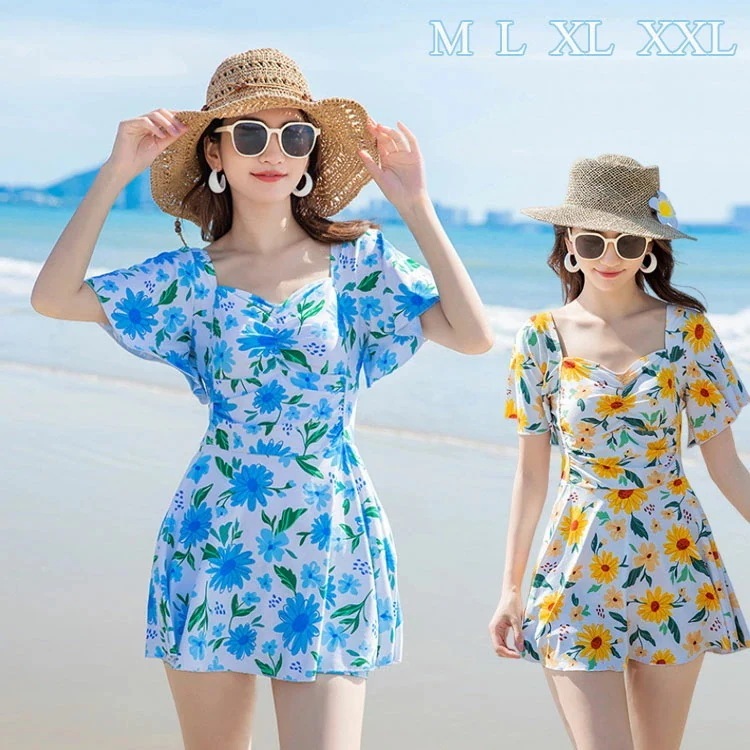 水着 レディース ワンピース オールインワン 大人 水着 ショートパンツ スカート フレア パッド付き女性用 セクシー ママ 大きいサイズあり ミセス オールインワン 水着 旅行 海 ビーチ 遊び