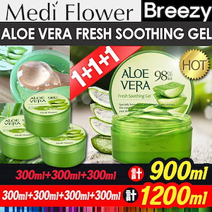 BREEZY [Medi Flower] New item1+1+1Aloe vera Fresh Soothing Gel 300+300+300