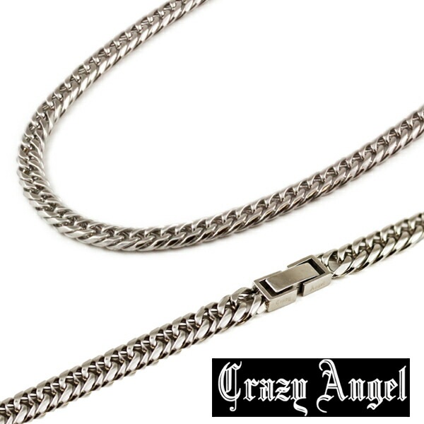 【即納】クレイジーエンジェル ステンレス 6面 W キヘイ ネックレス 5.7mm/60cm CA-962