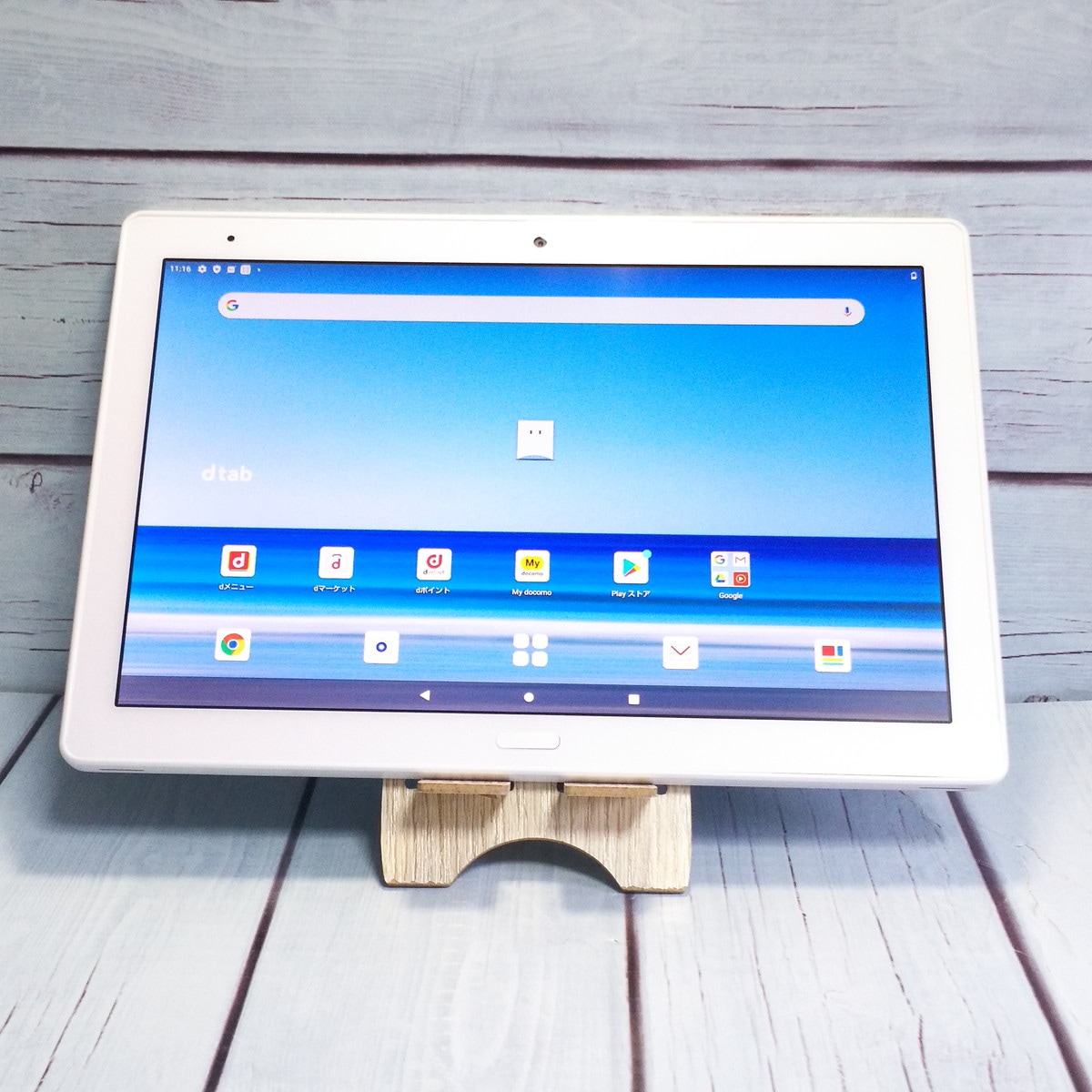 【送料無料】docomo dtab d-41A SHARP Androidタブレット ホワイト 本体 白ロム SIMロック解除済み SIMフリー 683676