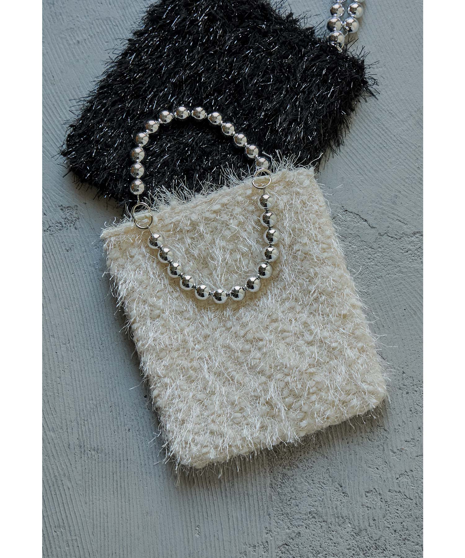 ラメシャギーハンドバッグ パーティーバッグ ボールハンドル メタリック シルバー トートバッグ ミニバッグ サブバッグ コンパクト 小さめ レディース 結婚式 お呼ばれ 二次会 披露宴 謝恩会