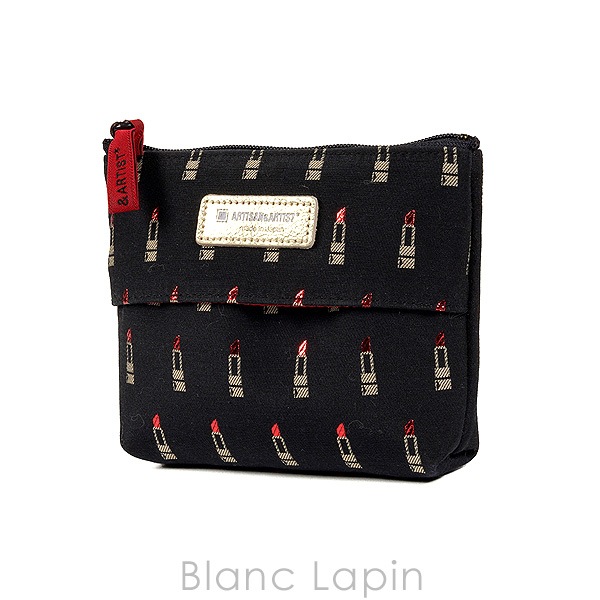 アルティザン＆アーティスト マルチユースなティッシュポーチ 2WP-LI102 ヴァリアントルージュ #ブラック [151730]【メール便可】