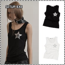 ★SETUP-EXE★LOGO PEARL SLEEVELESS / SILVER★韓国送料込 Qoo10 | 「SETUPEXE」のブランド検索結果(人気順)：SETUPEXE買う