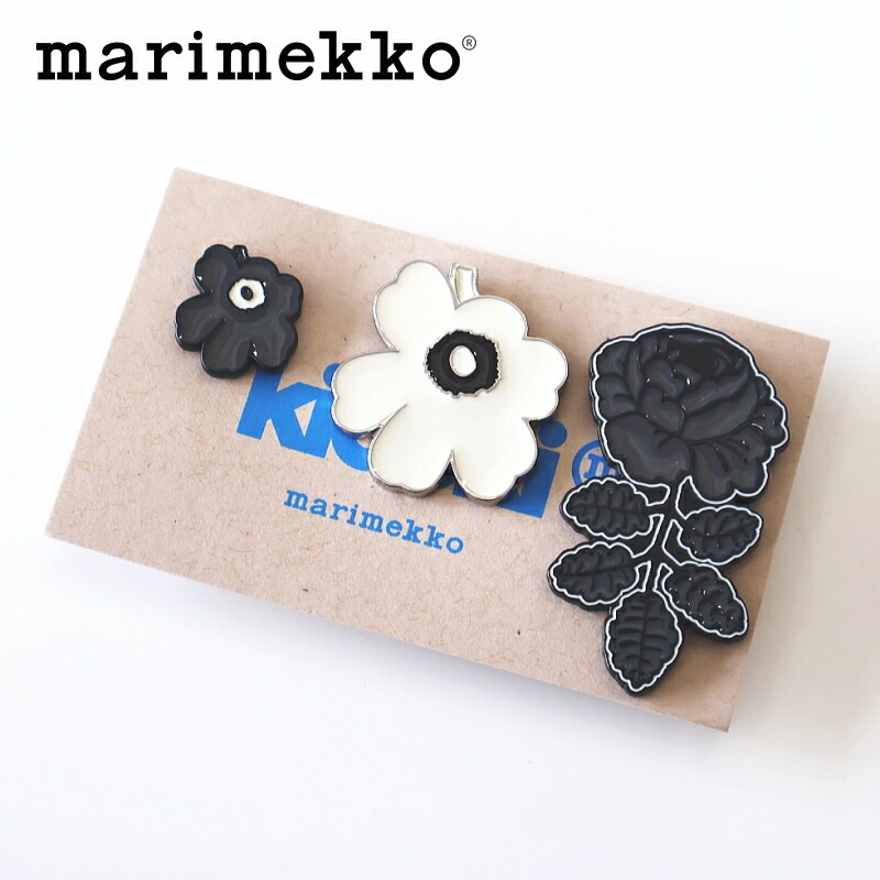 ピンバッジ 3点セット ウニッコ ヴィヒキルース ダークグレー × オフホワイト UNIKKO VIHKIRUUSU No.719(99) Pumpuli Set プ 7,388円
