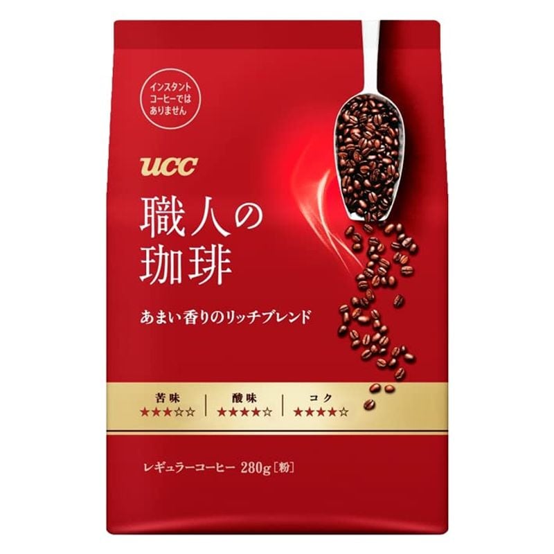 2022特集 UCC 職人の珈琲 280g12個入 粉 あまい香りのリッチブレンド レギュラーコーヒー - flaviogimenis.com.br