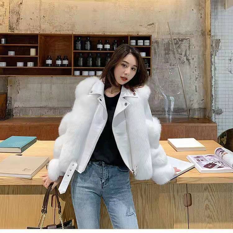 新作追加 華やか暖かい人工ファー 秋と冬服新しいファッションステッチぬいぐるみ厚いのジャケット