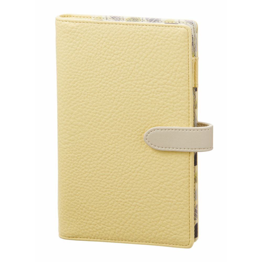 （まとめ買い）レイメイ藤井 システム手帳 2025年日付入 キーワード トレンド 聖書サイズ マンスリー イエロー 25WB87Y [x3]